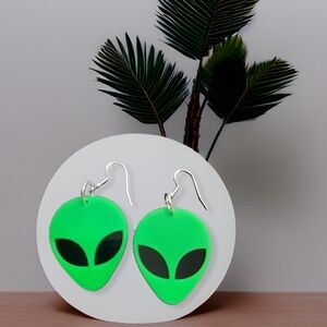 Alien earrings